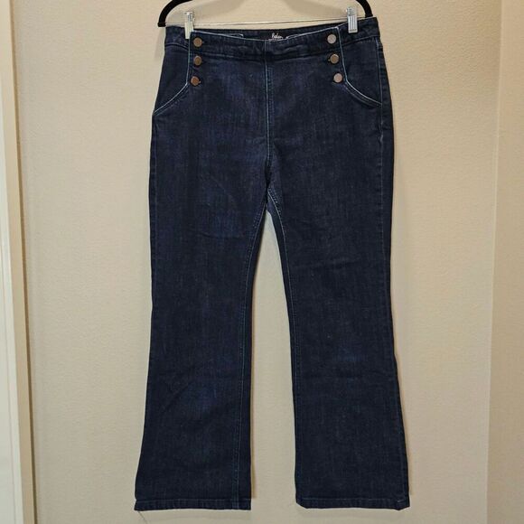 Boden Women's Nautical Bootcut Jeans Size 12R - Picture 1 of 5